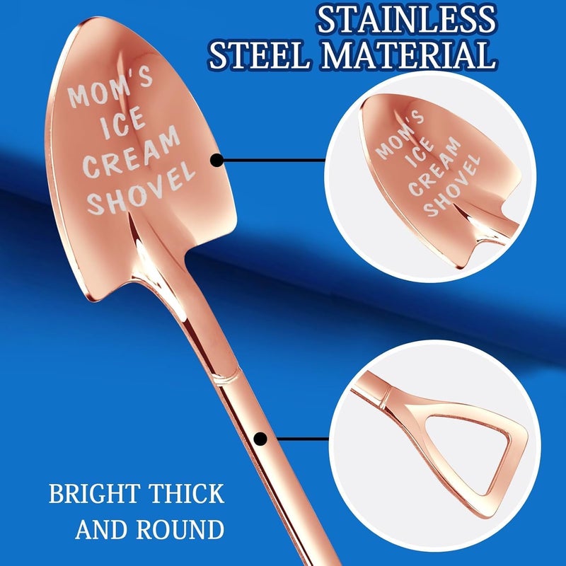 stormroo Gifts for Mom from Daughter Son Kids Mothers Day Gifts from Kids. MOM Birthday Gifts Ice Cream Spoon Scoop for Ice Cream Lovers, Gifts for Women - Image 4